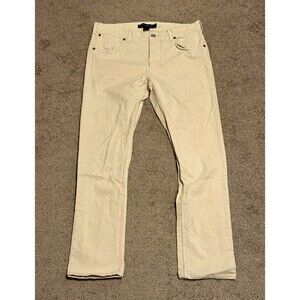 French Connection Men’s Beige Corduroy Jeans Slim Fit Straight Leg Mid Rise